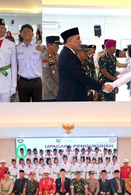 30 siwa siswi terbaik paskibra Pesawaran Dikukuhkan, Satu Diantaranya Santri Ponpes Al Farabi 